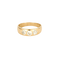 Bague 57 Bague en or jaune 14k sertie de 3 diamants taille ancienne 58 Facettes 1-0000171/4