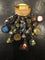 Broche Line Vautrin - Broche en bronze doré avec talosel et perles de verre 58 Facettes