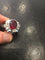 Bague 58 Bague bandeau en or gris avec rubellite et diamants 58 Facettes