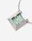 Collier Collier d’artiste - Pendentif en platine et or jaune 18k, aigue-marine et diamant 58 Facettes