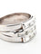 Bague 61 Bague en or blanc 18 ct sertie de diamants taille baguette 58 Facettes