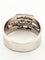 Bague 61 Bague en or blanc 18 ct sertie de diamants taille baguette 58 Facettes