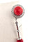 Boucles d'oreilles Boucles d'oreilles en or blanc 18 carats, diamants et corail 58 Facettes