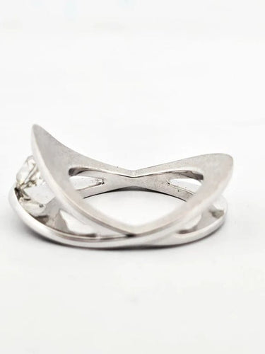 Bague 53 Bague solitaire en or blanc avec diamant 0,80 ct 58 Facettes