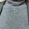 Collier Collier solitaire - Pendentif en or blanc 18K et diamants naturels 58 Facettes UKA000083GM