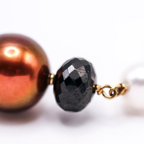 Bracelet Bracelet - Perles et spinelles noires en or jaune 18K 58 Facettes UKA000095FV