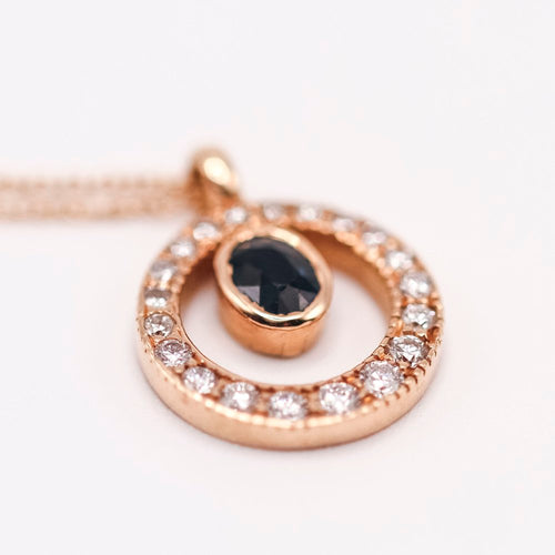 Collier PEACE - Collier en or jaune 18K avec diamants et saphir 58 Facettes UKA000097FV