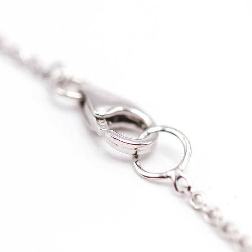 Collier BELL - Collier en or blanc 18K et topazes bleues 58 Facettes UKA000096FV