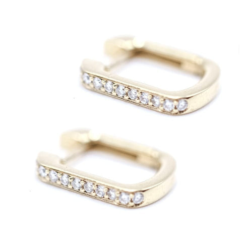 Boucles d'oreilles Boucles d’oreilles créoles - Diamants en or jaune 18 K 58 Facettes UKA000093FV
