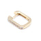 Boucles d'oreilles Boucles d'oreilles créoles en or jaune 18 K et diamants 58 Facettes UKA000093FV