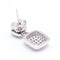 Boucles d'oreilles Boucles d’oreilles pavées de diamants en or blanc 18 K 58 Facettes UKA000089FV