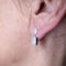 Boucles d'oreilles Boucles d’oreilles pavées de diamants en or blanc 18 K 58 Facettes UKA000089FV