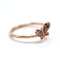 Bague 51 Bague papillon en or rose 18 K et diamants bruns 58 Facettes UKA000100LF