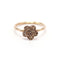 Bague 53.5 Bague fleur - diamants bruns en or rose 18 K 58 Facettes UKA000101LF