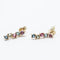 Boucles d'oreilles RAINBOW - Boucles d’oreilles longues en or jaune 18K et gemmes 58 Facettes UKA000104LF