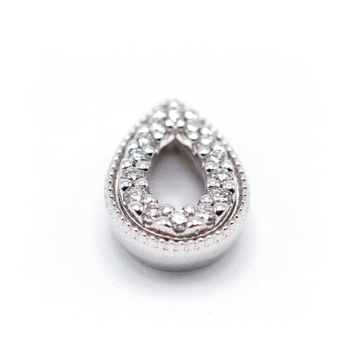Pendentif Pendentif goutte en or blanc 18K et diamants 58 Facettes UKA000106LF
