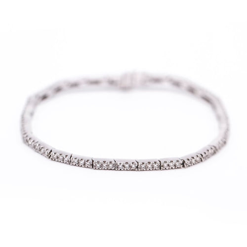 Bracelet Bracelet rivière - 85 diamants 1,07 ct en or blanc 18K 58 Facettes UKA000108LF