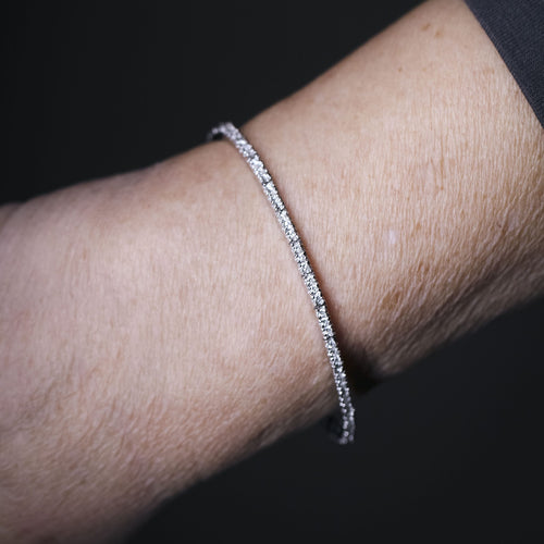 Bracelet Bracelet rivière - 85 diamants 1,07 ct en or blanc 18K 58 Facettes UKA000108LF