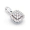Pendentif Square - Pendentif en or blanc 18K et diamants 58 Facettes UKA000107LF