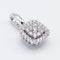 Pendentif Square - Pendentif en or blanc 18K et diamants 58 Facettes UKA000107LF