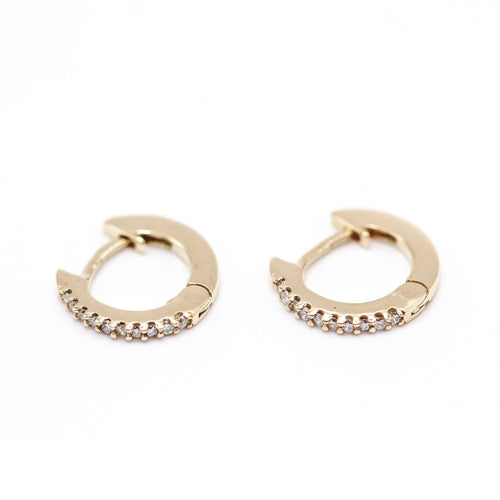 Boucles d'oreilles Boucles d’oreilles créoles - Diamants en or jaune 18K 58 Facettes UKA000110LF
