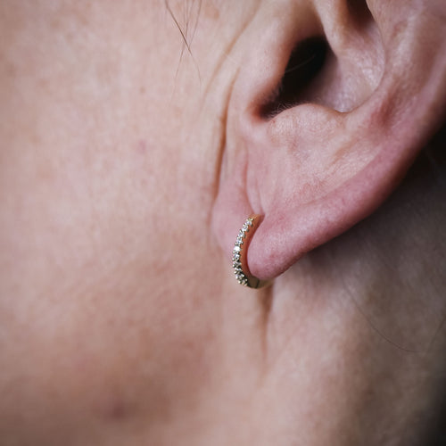 Boucles d'oreilles Boucles d’oreilles créoles - Diamants en or jaune 18K 58 Facettes UKA000110LF