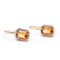 Boucles d'oreilles Boucles d’oreilles monacale avec diamants et citrines en or jaune 18K 58 Facettes UKA000112LF