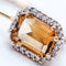 Boucles d'oreilles Boucles d’oreilles monacale avec diamants et citrines en or jaune 18K 58 Facettes UKA000112LF