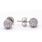 Boucles d'oreilles Boucles d’oreilles boule en or blanc 18K et diamants 2,00 ct 58 Facettes UKA000114LF