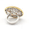 Bague 53.5 AVENNE - Bague en or bicolore 18 ct et diamants 58 Facettes D359740LF