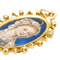Pendentif Médaille Vierge - Pendentif en or jaune 18 carats et diamants 58 Facettes D359667LF