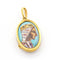 Pendentif Médaille Vierge de Montserrat en or jaune émaillé 58 Facettes D359723LF