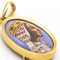 Pendentif Médaille Vierge de Montserrat en or jaune et émail 58 Facettes D359724LF