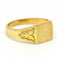 Bague 58 Chevalière carrée en or jaune 18 carats 58 Facettes D359736LF