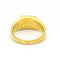 Bague 58 Chevalière carrée en or jaune 18 carats 58 Facettes D359736LF