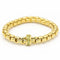 Bracelet Bracelet élastique en or jaune 18 carats et péridots 58 Facettes D359653LF