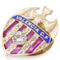 Broche FC Valencia - Épinglette bouclier en or jaune 18 carats diamants rubis émail 58 Facettes D359904JC