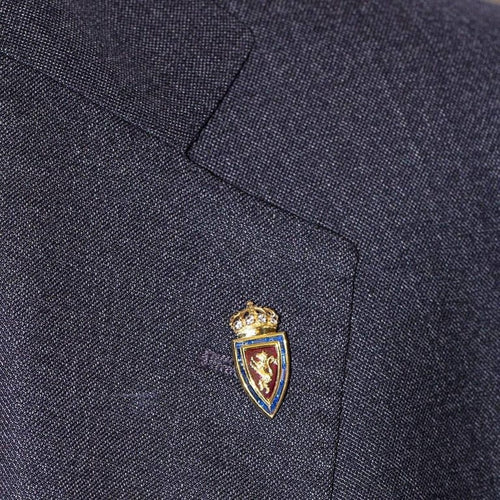 Broche FC Zaragoza - Broche bouclier en or jaune 18 carats, diamants, saphirs et rubis 58 Facettes D359905JC
