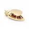Broche FC Zaragoza - Broche bouclier en or jaune 18 carats, diamants, saphirs et rubis 58 Facettes D359905JC