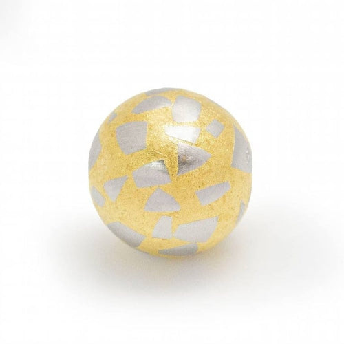 Pendentif Niessing Terrazzo - Pendentif en or jaune 18 ct et platine 950 58 Facettes D359984JC
