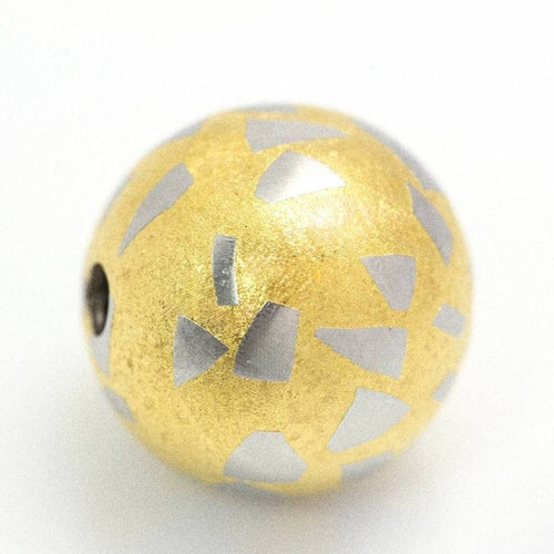 Pendentif Niessing Terrazzo - Pendentif en or jaune 18 ct et platine 950 58 Facettes D359984JC