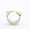 Bague 53 Carl Dau Geometry - Bague en or jaune et acier sablé 58 Facettes D359995JC