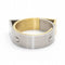 Bague 53 Carl Dau Geometry - Bague en or jaune et acier sablé 58 Facettes D359995JC