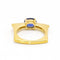 Bague 55 KLASH - Bague en or jaune 18 ct avec saphir et diamants 58 Facettes D360264JE