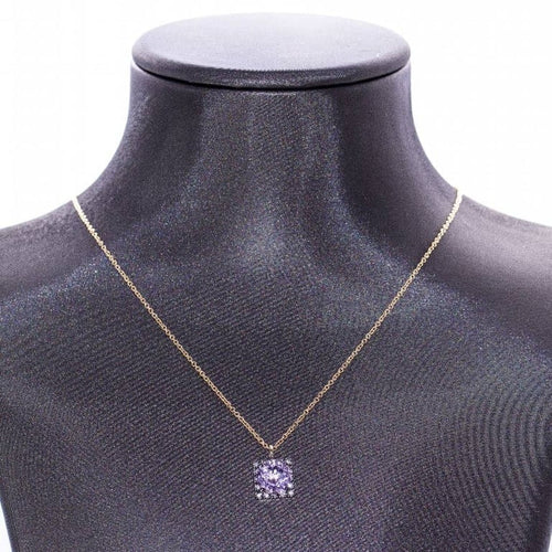 Collier Salvini - Collier en or jaune et blanc 18 carats avec diamants et améthyste 58 Facettes D360359CS