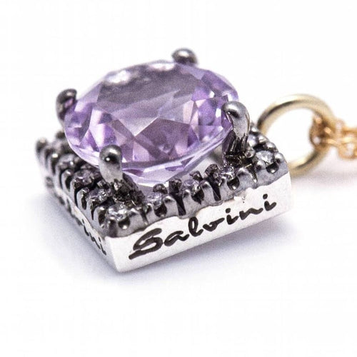 Collier Salvini - Collier en or jaune et blanc 18 carats avec diamants et améthyste 58 Facettes D360359CS