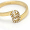 Bague 53 Gucci Running G - Bague en or jaune 18 carats et diamants 58 Facettes D360449FJ