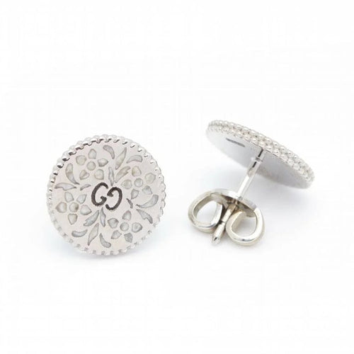 Boucles d'oreilles Gucci Icon Blossom - Boucles d’oreilles en or blanc 18 carats et émail 58 Facettes D360455FJ