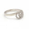 Bague 54 Gucci Running G - Bague en or blanc 18 carats et diamants 58 Facettes D360453FJ