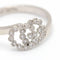 Bague 54 Gucci Running G - Bague en or blanc 18 carats et diamants 58 Facettes D360453FJ